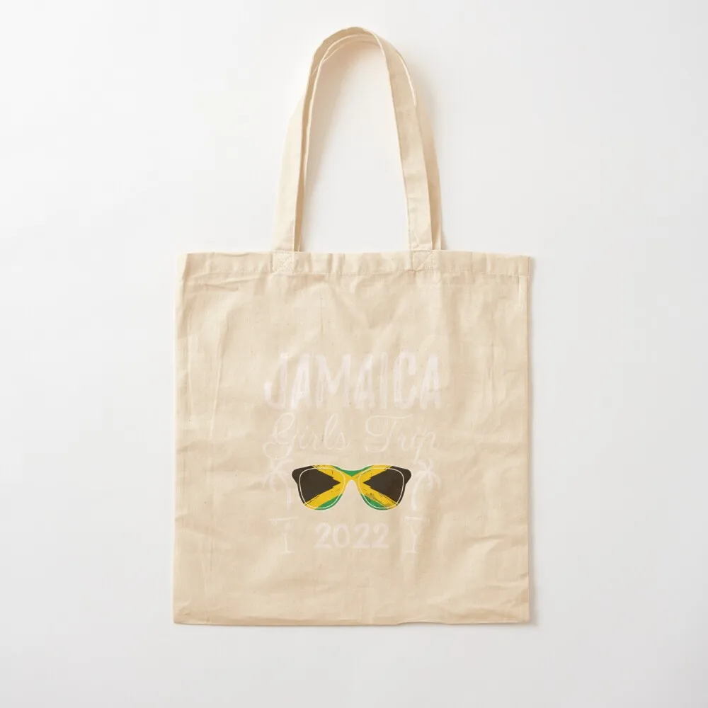 Matching Girls Trip Jamaica 2022 print Tote Bag supermarket folding bag canvas tote bags Canvas Tote Bag