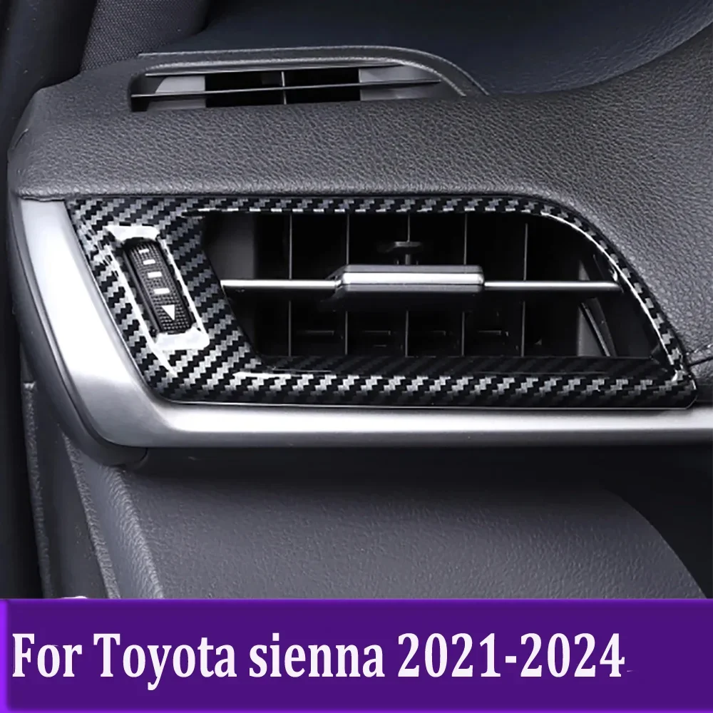 

Аксессуары для интерьера для Toyota sienna 2021 2022 2023 2024, передняя боковая наклейка на крышку вентиляционного отверстия для кондиционера
