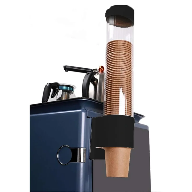 

Цельный одноразовый держатель для стаканов, настенный черный пластиковый органайзер для бумаги или пластиковых стаканчиков-AA70