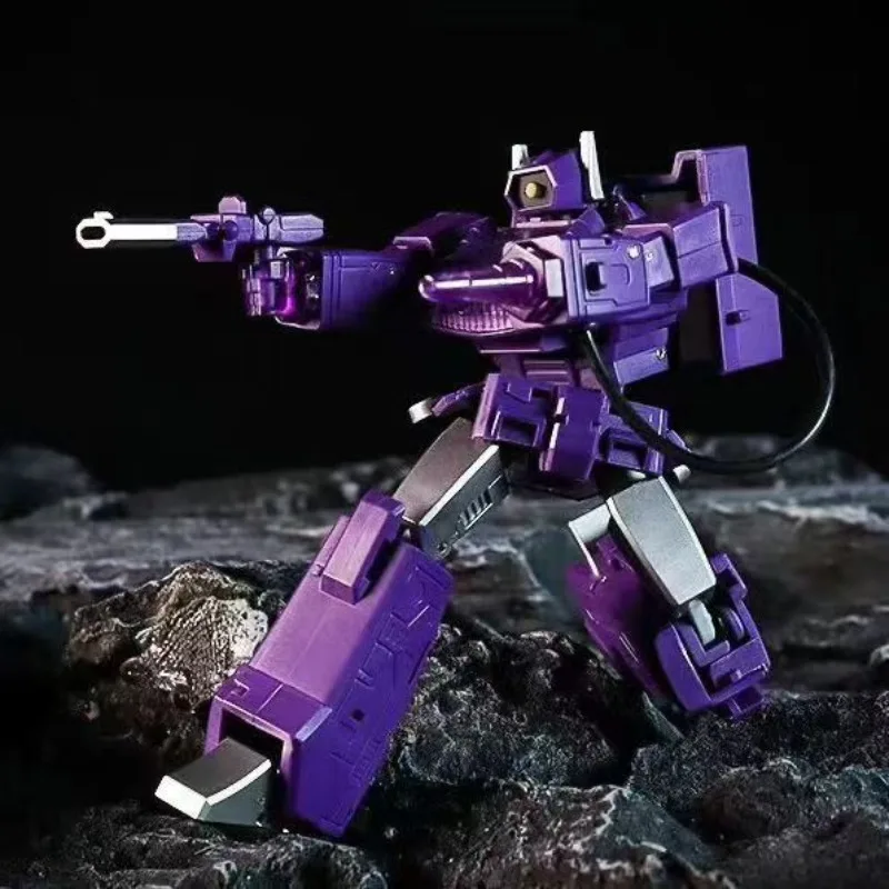 En stock juguetes transformados MS-TOYS MS-B32A MS-B32A onda de choque robot humanoide en movimiento modelo G1 pequeña proporción colección de regalos