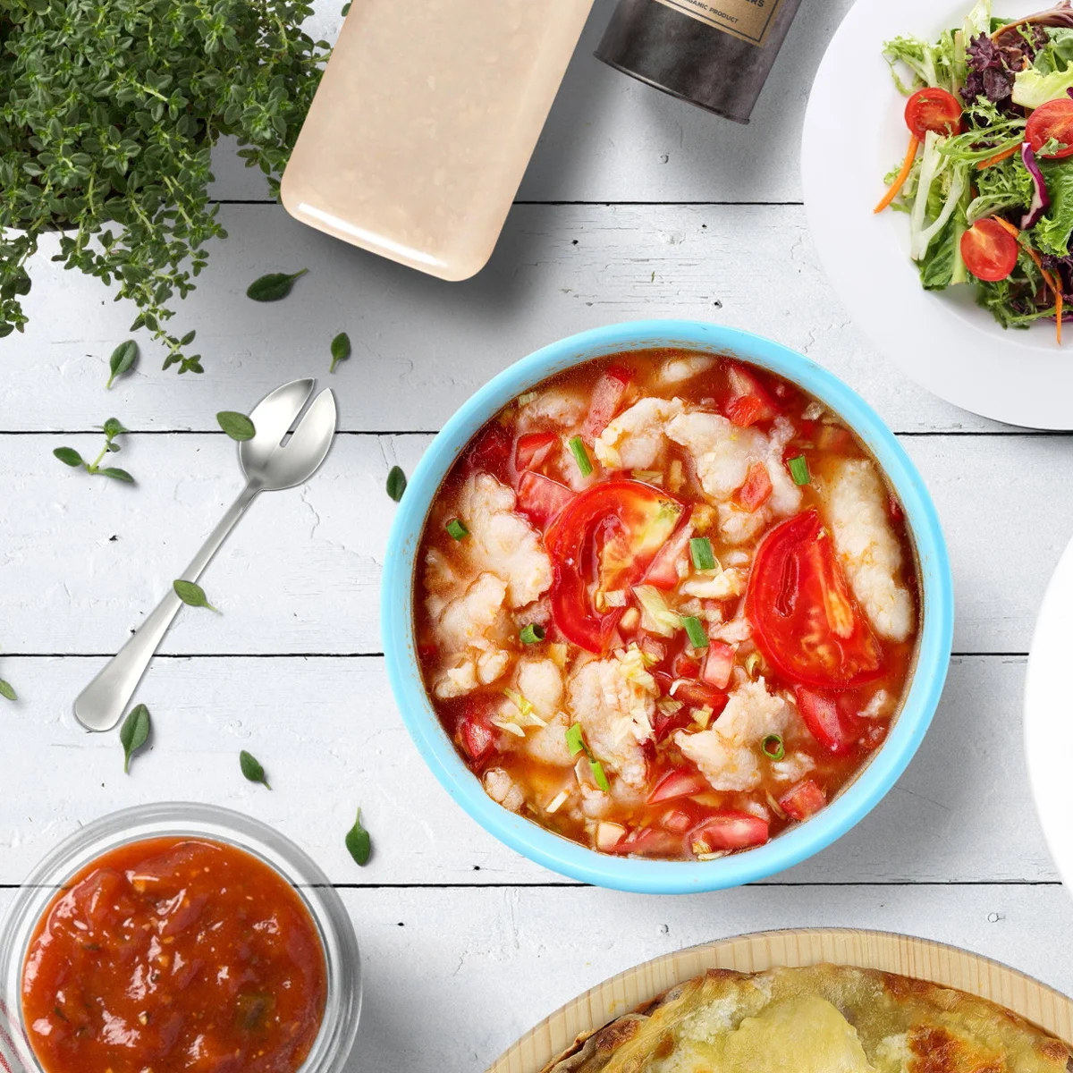 

2pcs Stainless Steel Spoon Fork Set Salad Fork Spoon Kitchen Utensil For Western Dish Picnic Cutlery Tableware Flatware