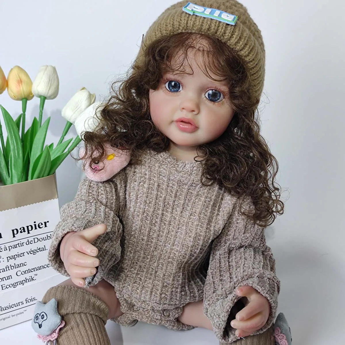 

Кукла-реборн ZOCO 55 см (22 дюйма) реалистичная, как живая, из мягкого силикона, новорожденная принцесса, малышка, милая игрушка для переодевания, ручная работа, подарок