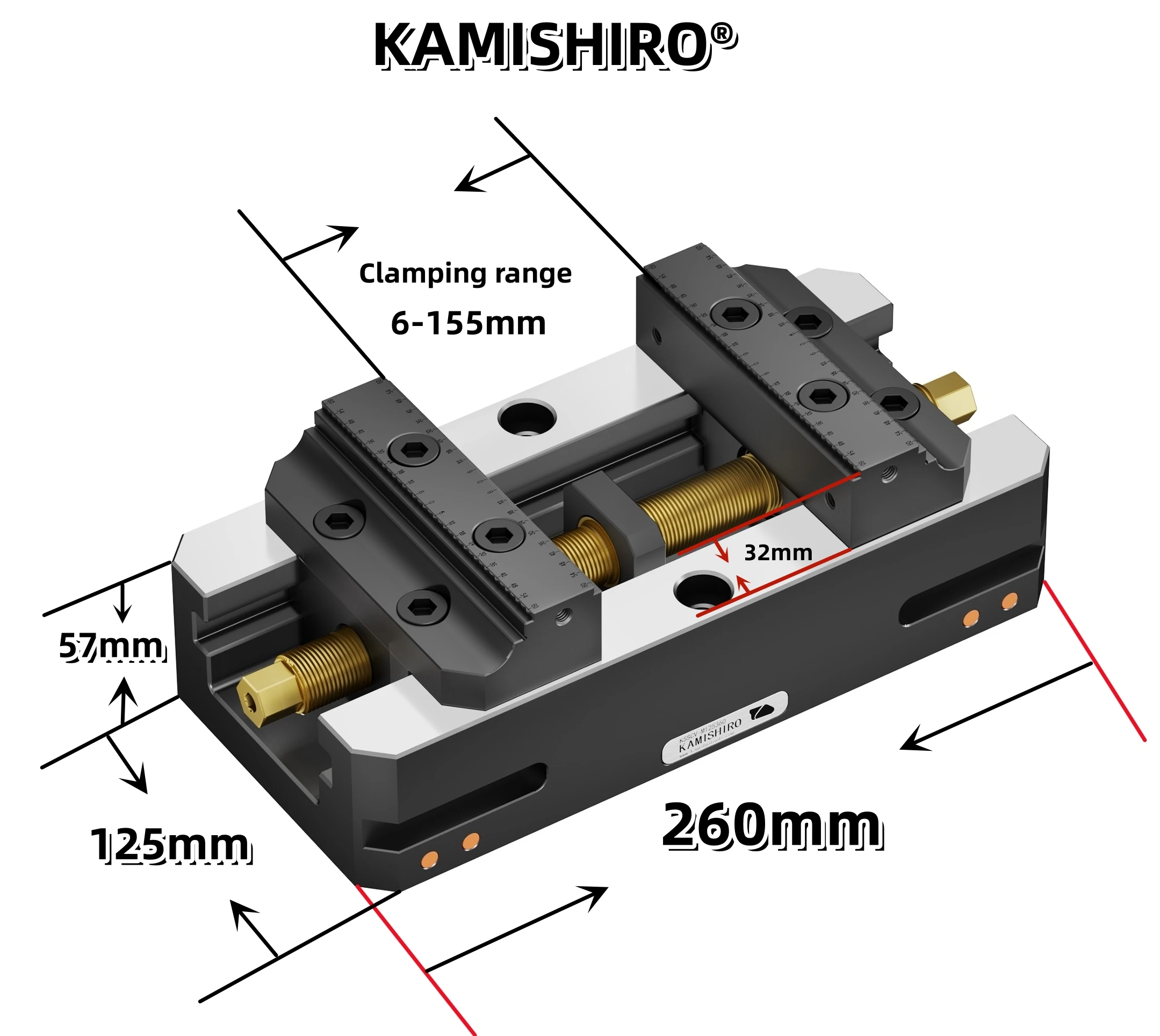 10-дюймовые фрезерные тиски Kamishiro 5 thaxis, инструменты с ЧПУ, 125 мм, самоцентрирующие тиски для фрезерного станка с ЧПУ VMC HMC, прецизионные тиски Lang
