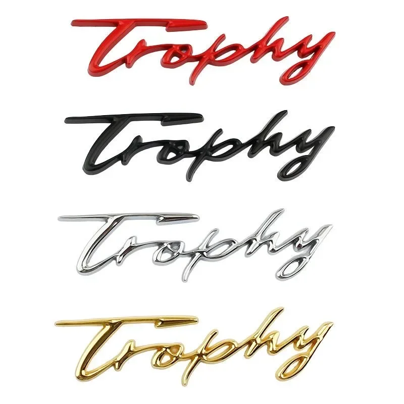 3D Metal Trophy Letters Rear Trunk Body Decals Badge Emblem Stickers For MG MG5 MG6 ZS HS MG3 XPower Car Styling Accessories