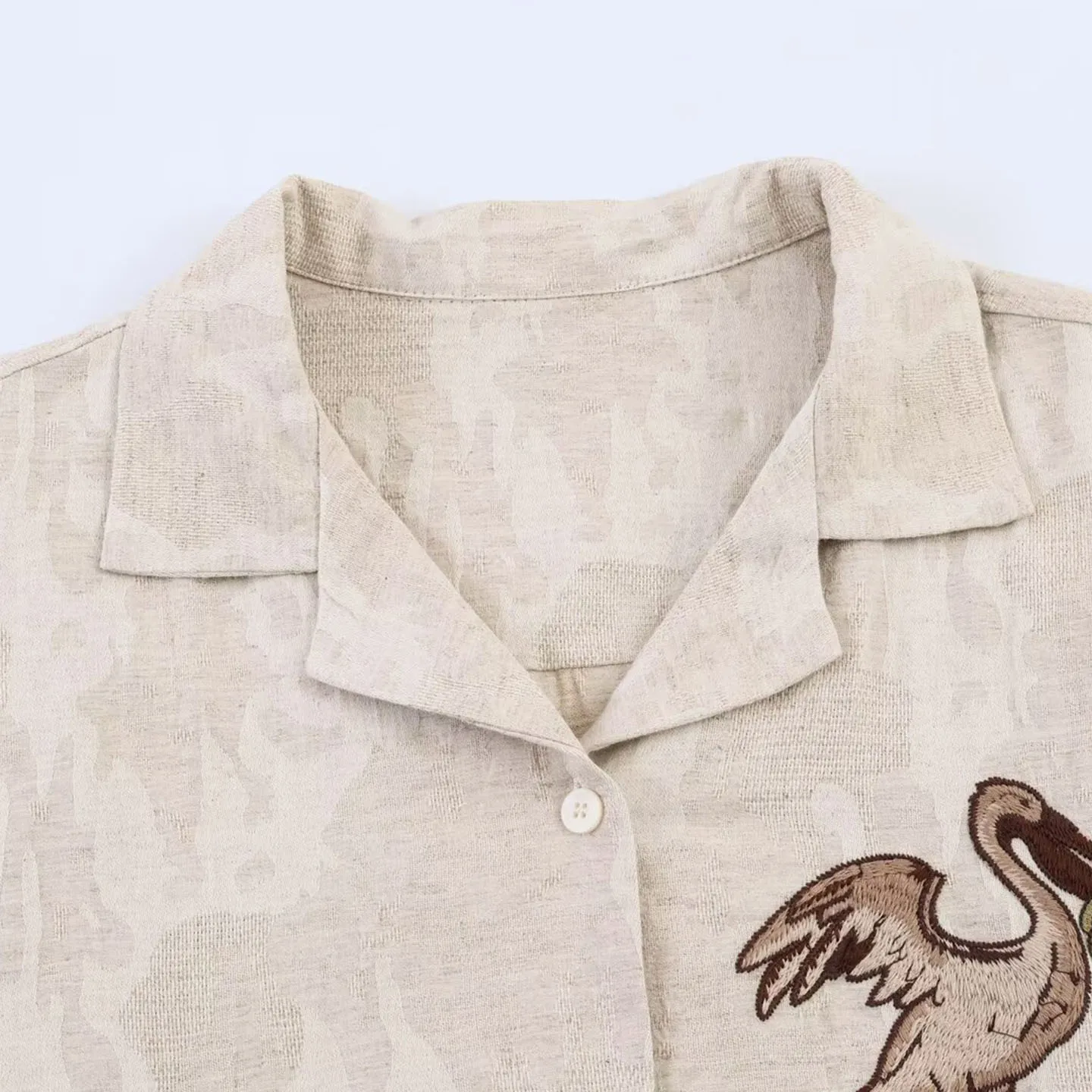 Men's Tropical Print Vacation Style Short Shirt Loose Fit Summer 2026 Fashion Casual Print Open Cardigan Shirt for Men