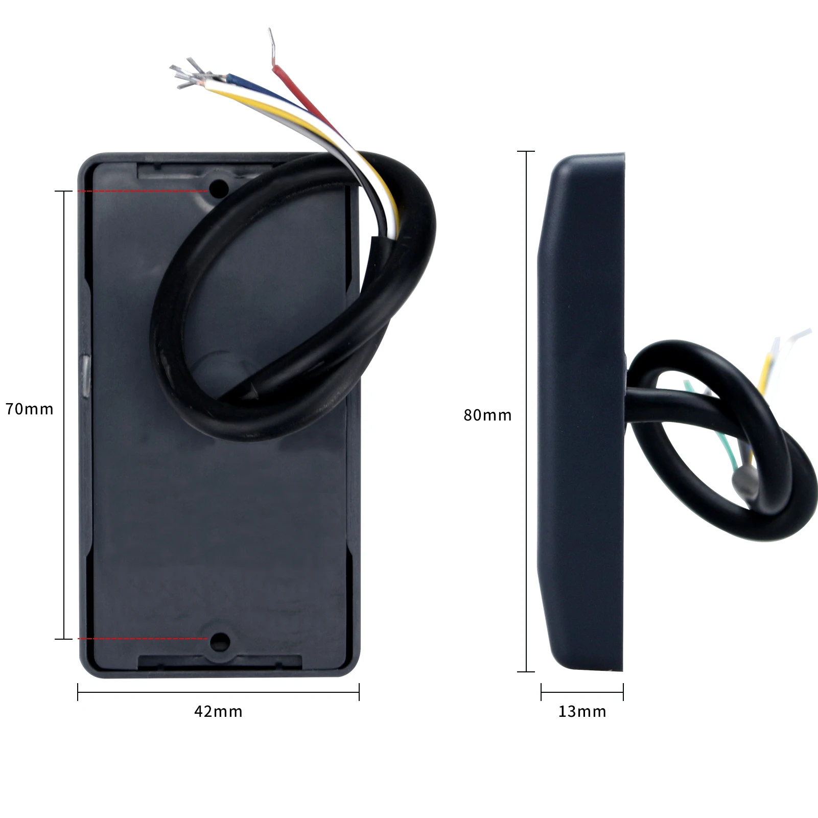 Imagem -04 - Leitor de Cartão de Acesso Proximidade Impermeável Design Rfid Formato Nível Ttl 13.56 Mhz Nfc Wiegand Rs232 Rs485 125khz