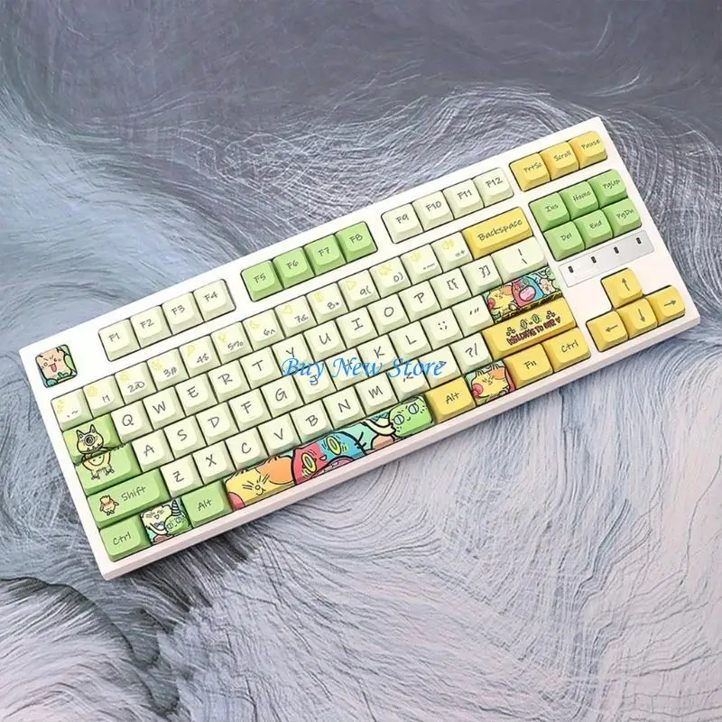 

20CE 135pcs PBT Keycap XDA Profile Dye Sublimation Keycap with 6.25U Space Cover