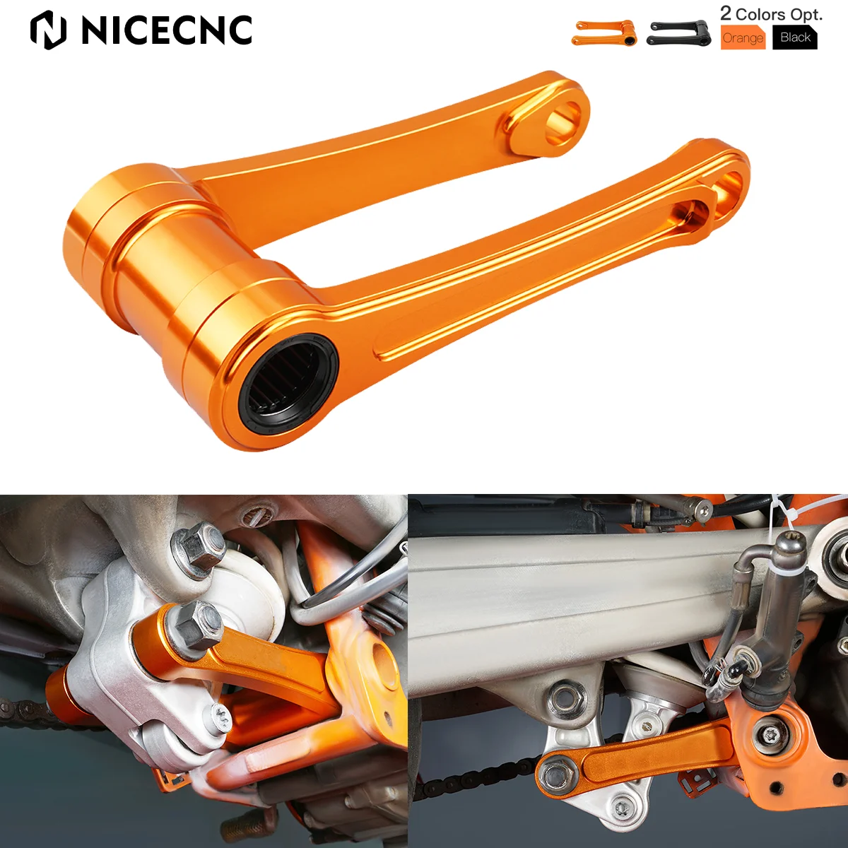 

For 2015 KTM SX 125 150 250 XC 150 250 300 XC-F 250 350 450 SX-F 450 350 250 NICECNC Motorcycle Lowering Link Rear Shock Linkage