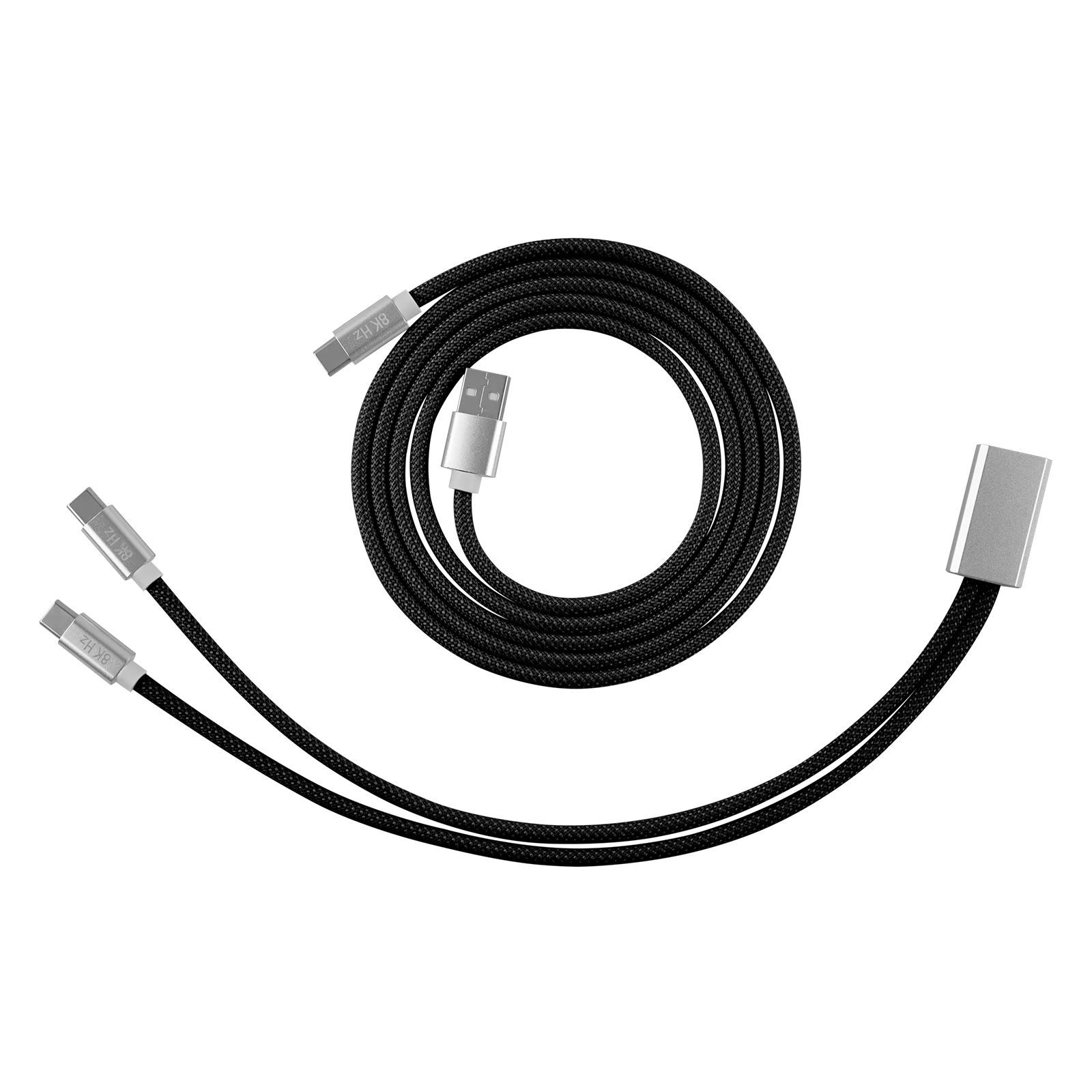 EPOMAKER Macaron PRO Dual-Device 2-in-1 1,8 m gevlochten kabel voor mechanisch toetsenbord/gamingmuis