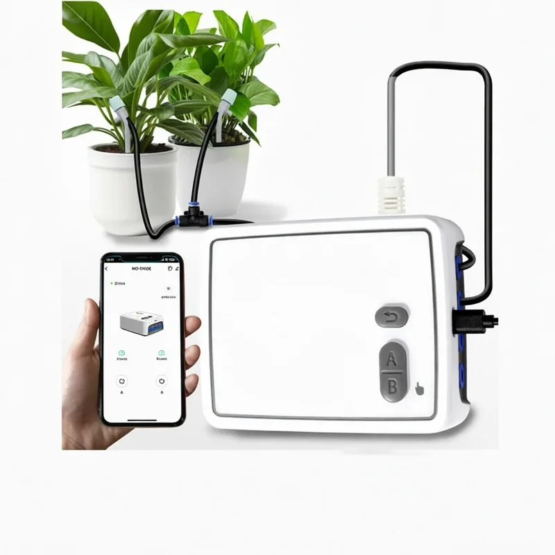 Tuya WiFi Smart Dual Pump Automatic Drip Irrigation System Kit APP Remote Control Garden Plant Watering Timer Device