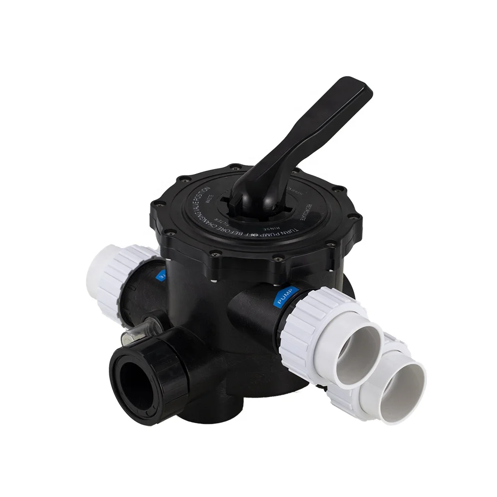 Factory Price Swimming Pool Sand Filter Valve ABS 1.5/2 Inch 6/8 Way Control Valve Top-mount Side-mount Pool Sand Filter Head