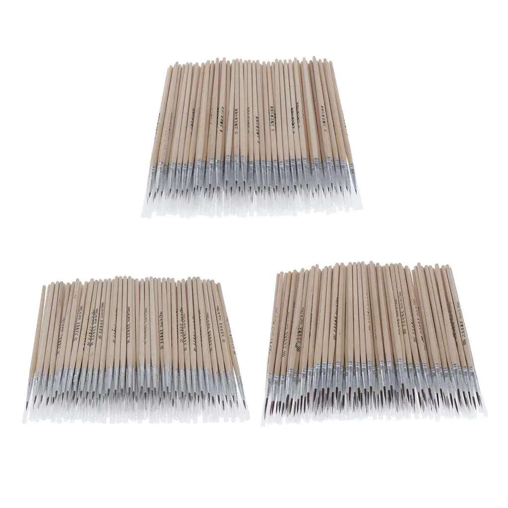 Imagem -04 - Conjunto de Pincéis para Modelos em Miniatura e Pintura de Arte Acrílica e Óleo-pontas Redondas de Precisão Detalhe Fino Premium