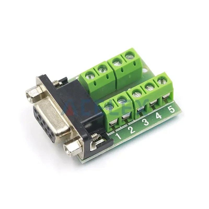 DB9 Male Female Adapter Signals Terminal Module RS232 Serial To Terminal DB9 Connector