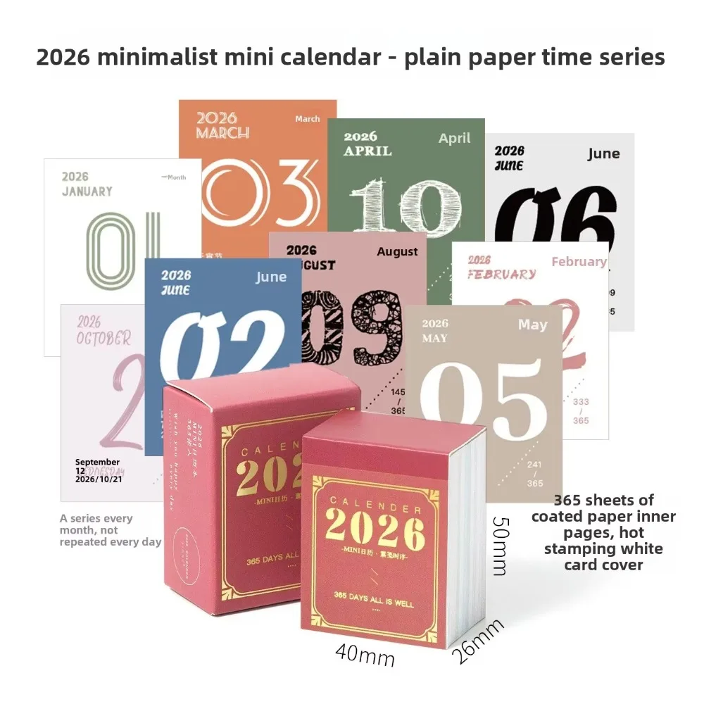 

Новый список дел, календарь на 2026 год, водонепроницаемый простой планировщик расписания, креативный легкий мини-календарь, офис, школа, дом