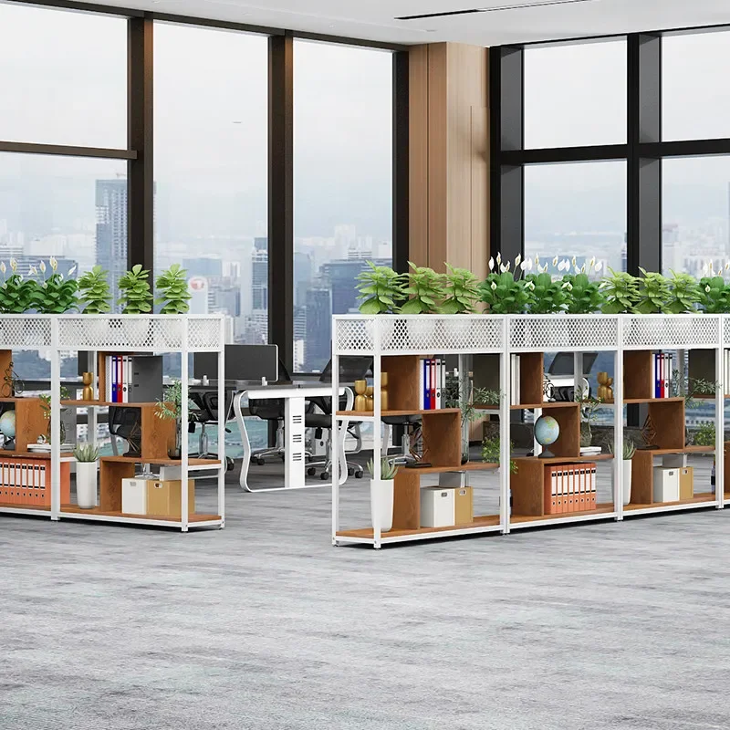 Office partition rack wrought iron screen fence catering card seat fence industrial style low partition flower stand living ro