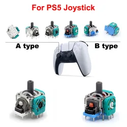 2pcs Blue/White 1pair Replacement Right Left Joystick for PS5 Controller 3D Analog Thumb Stick for PS 5 Dual Sense