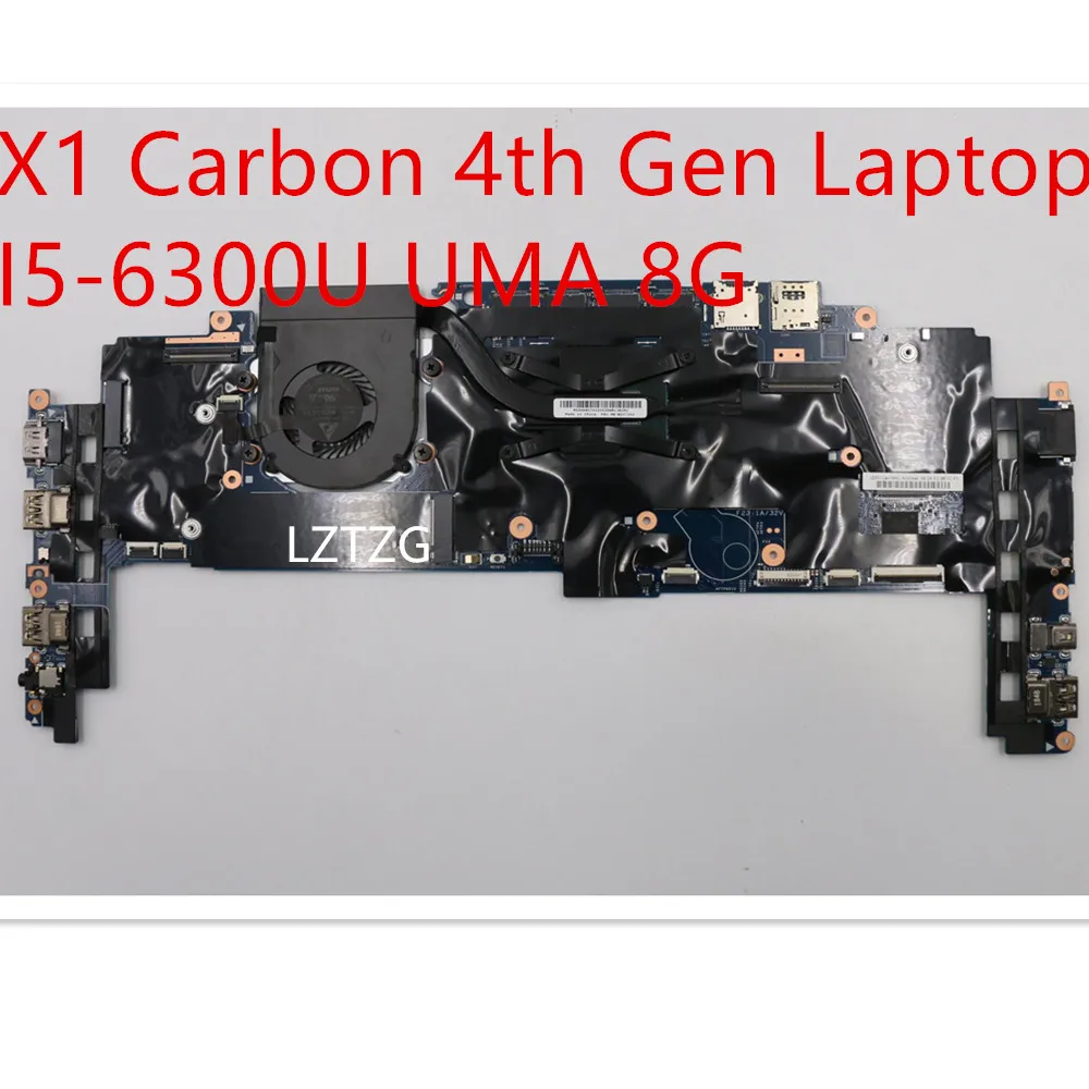 

Motherboard For Lenovo ThinkPad X1 Carbon 4th Gen Laptop Mainboard I5-6300U UMA 8G 01AX807 01LV908