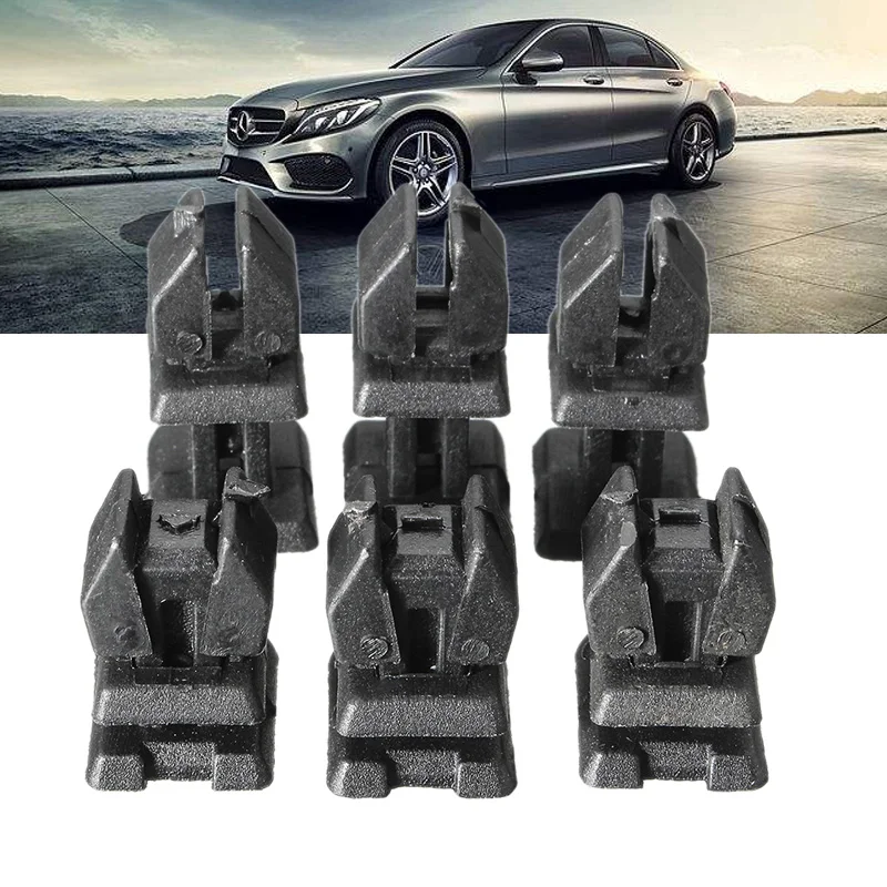 10x Plastic Car Rear Body Floor BuckleDoor Panel Clip Push Retainer 1249900792 For Mercedes Benz W124 R129 W140 W202