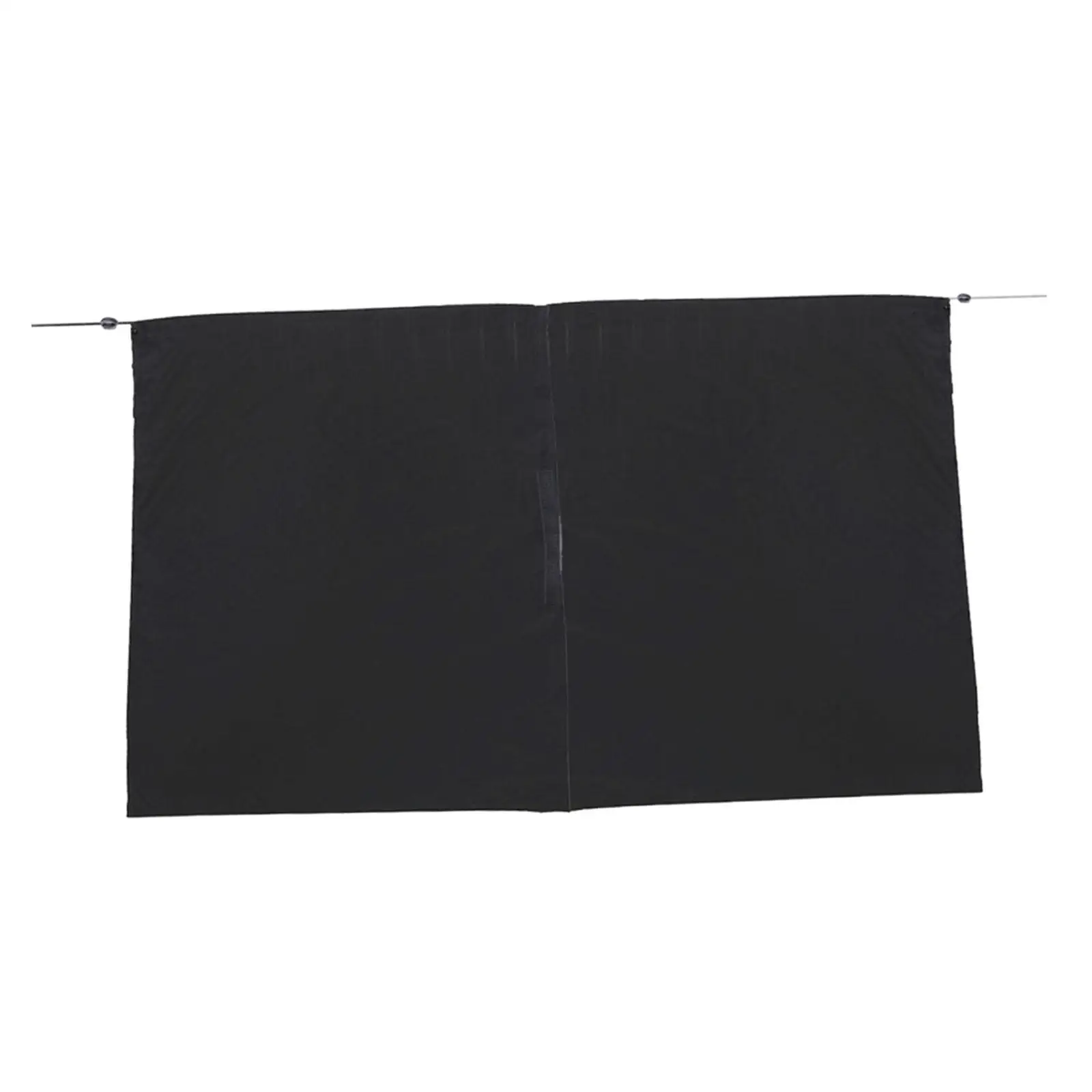 Black Car Divider Curtain Passenger Protection Shade Portable 27Inchx32inch