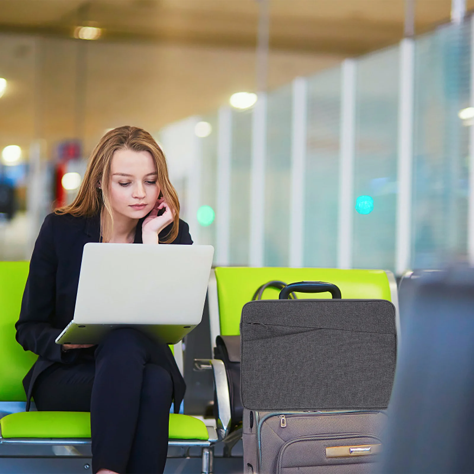 

Waterproof Laptop Bag for Business Portable Shockproof Notebook Carrying Case with Anti-Scratch Protection Sleeve Storage Pouch