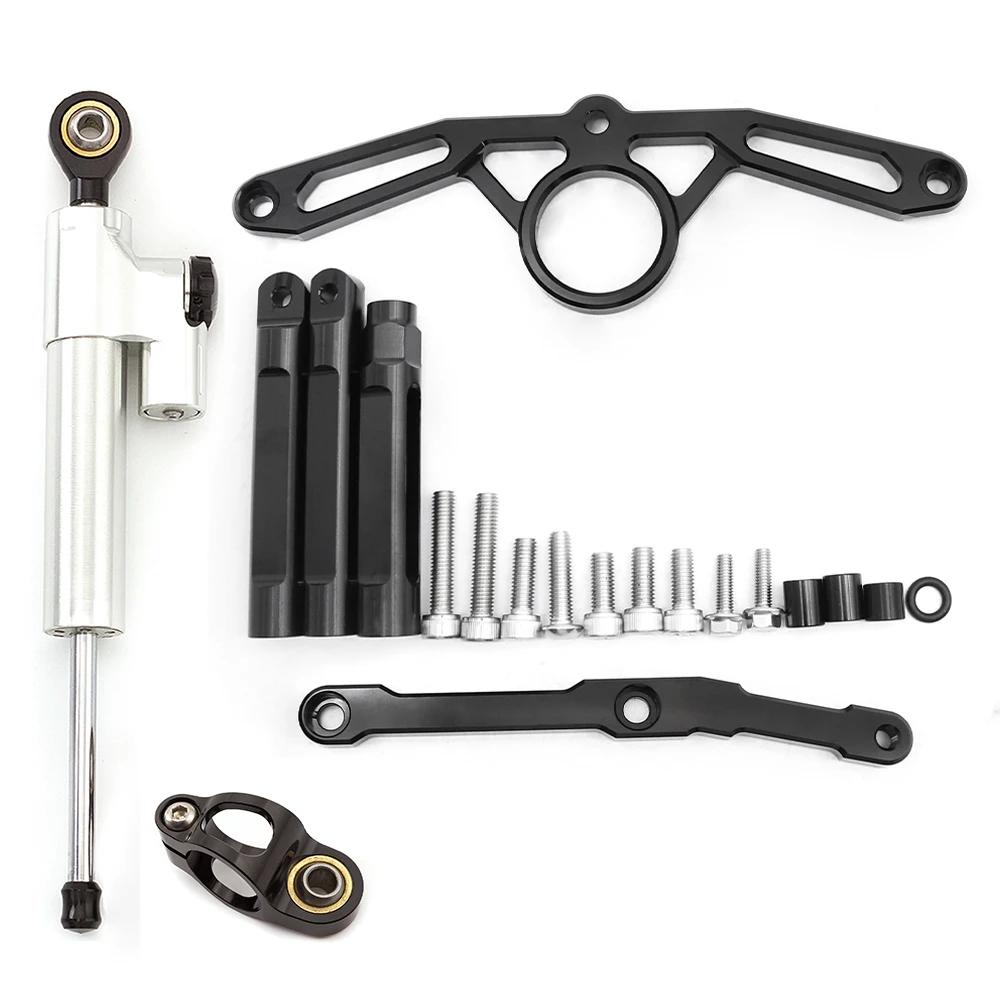 لياماها MT09 FZ09 2021-2023 CNC الألومنيوم التوجيه المثبط الدراجات النارية استقرار المخمدات قوس #4