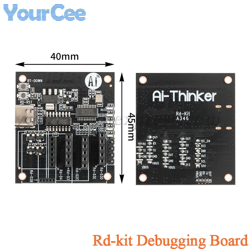 Rd-03E 24GHZ Radar Sensor Human Body Movement Precision Ranging Positioning Gesture Recognition Rd-03 Rd-03D Radar Sensor Rd-kit