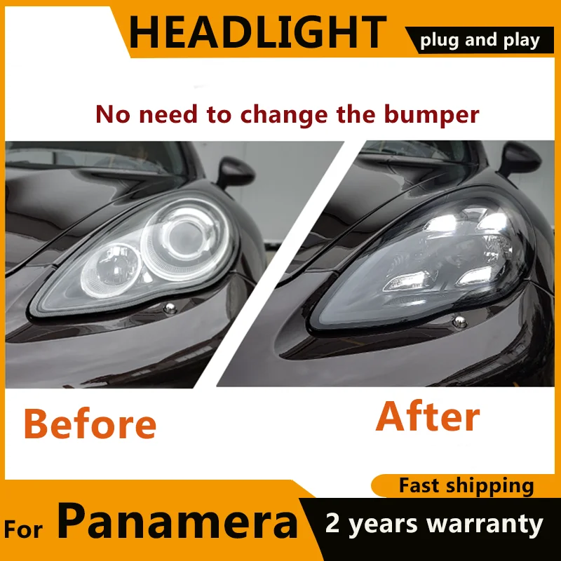 For Porsche Panamera 970 LED Headlights 2010 2011 2012 2013 Panamera 970.1 Headlight Upgrade 971 Matrix LED lights Accessories