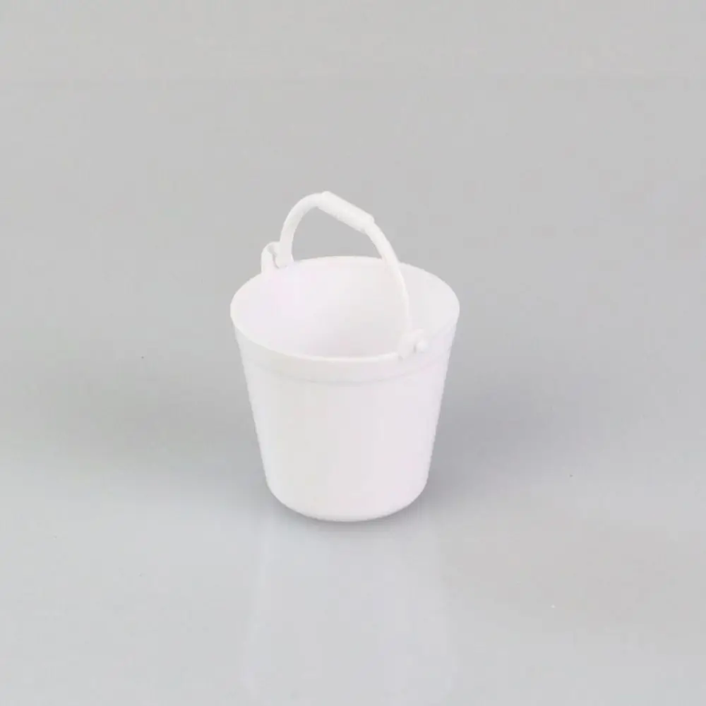 Miniature Simulation Water Bucket Mini Decor Multi Color Dollhouse Mini Water Bucket Accessories ABS Kitchen Pretnd Play Bucket