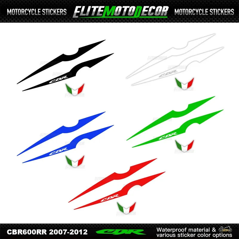 

Motorcycle Front Fairing Shell Line Sticker 2007-2012 Sticker Decal For Honda cbr600rr 2008-2010-2011 CBR600R three-color logo