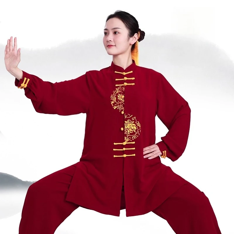 Lightweight Breathable Tai Chi Suit Spring Autumn Kung Fu Uniform Loose Fit Linen Blend Martial Arts Clothing Unisex