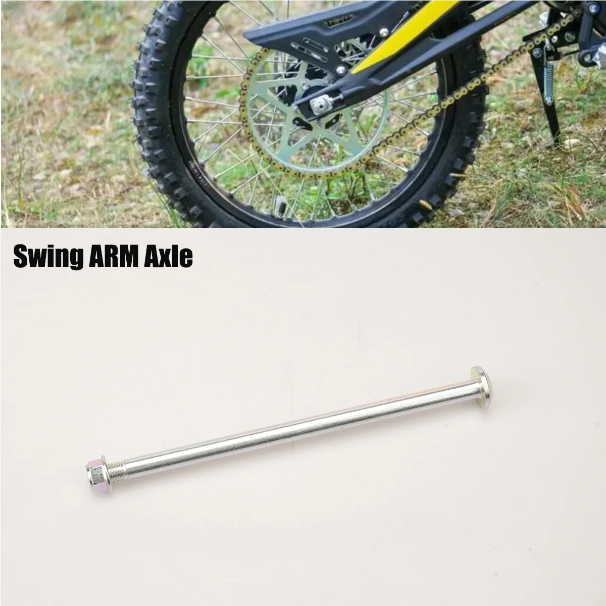 

Motorcycle Swing ARM Axle With Nut Screw For Surron X S Surron Original Parts Off-road Rear Fork Mid Shaft Rear fork shaft