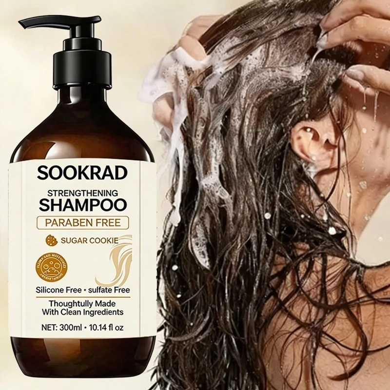 Strengthening Shampoo, Sulfate Free, Gentle Scalp Cleansing, For All Hair Types, 10.14fl oz