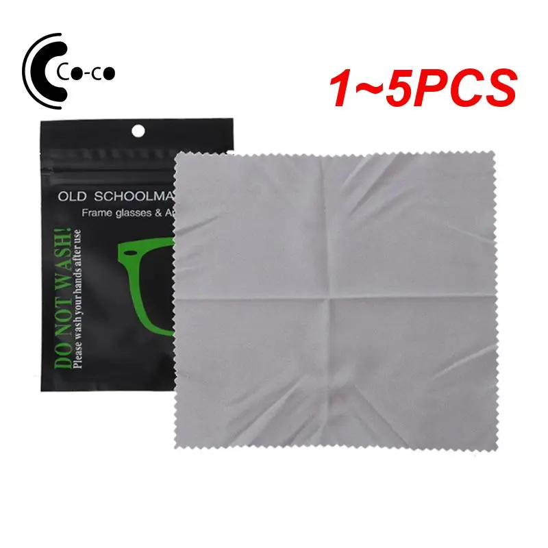 1~5PCS Glasses Cleaner Prevent Fogging Top-rated Convenient Microfiber Glasses Cleaner Cloth Fog-free Pre-moistened Anti-fog