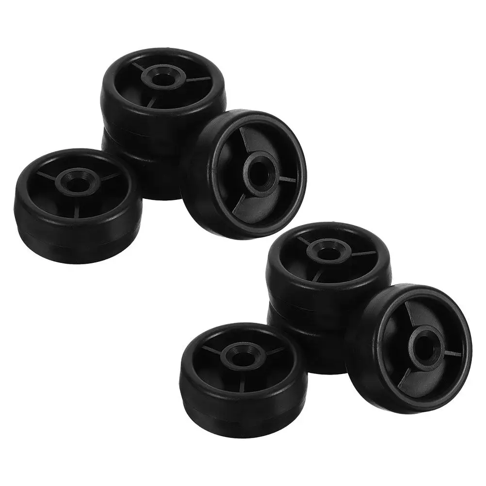 8pcs Plastic Fitness Rollers Universal High Load 360° Rotation Wheel For Treadmill Exercise Bike Gym Equipment Replacement Parts - view 4