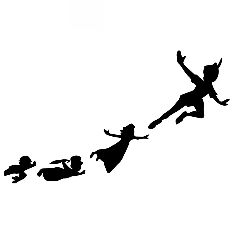 Flying Fashion Creative Decals High Quality Car Decoration Decals Personalized Pvc Waterproof Decals Black/white, 17cm*10cm