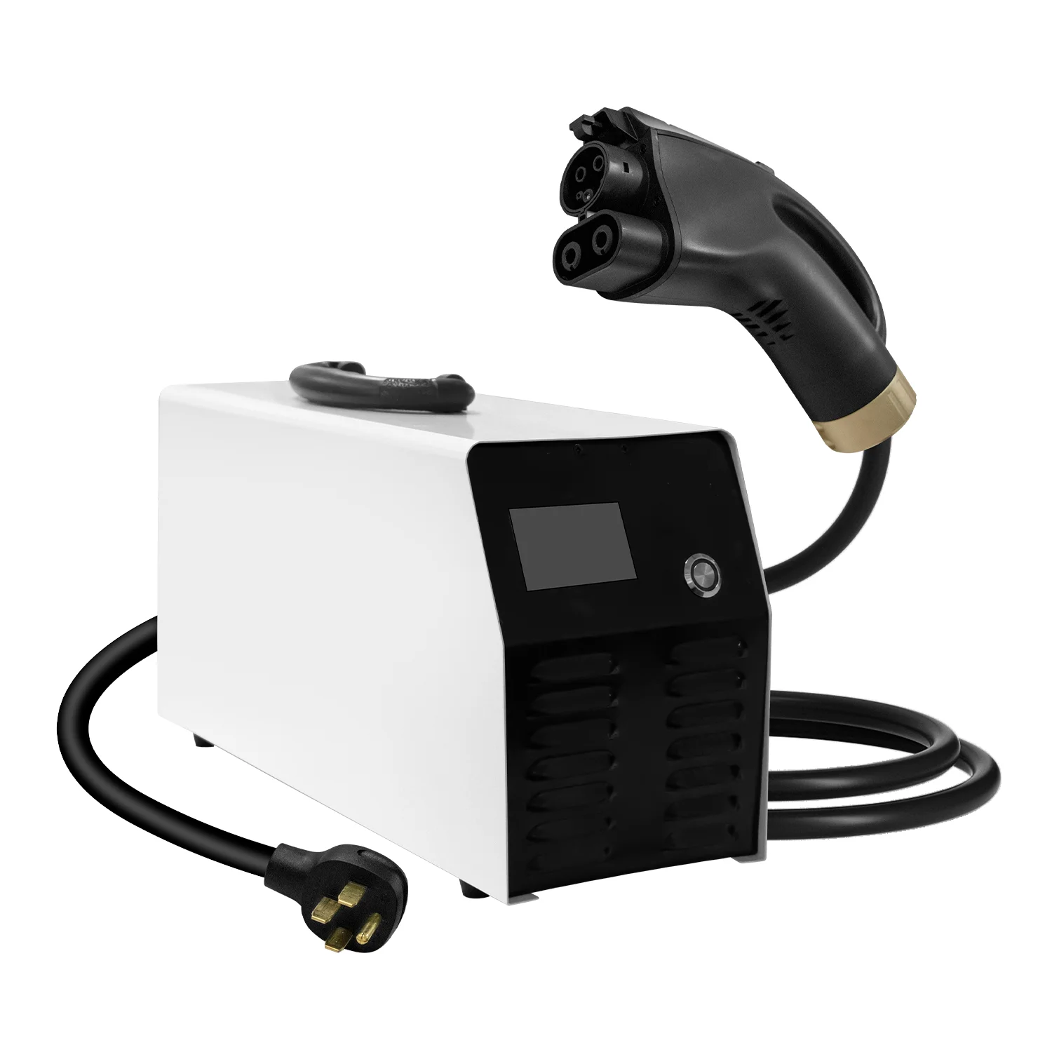 

L E-mingze Home Electric Car Ev Charging Station Mobile Dc Fast Charger CCS TYPE1 7Kw 32A Portable Dc Ev Charger for EV Car