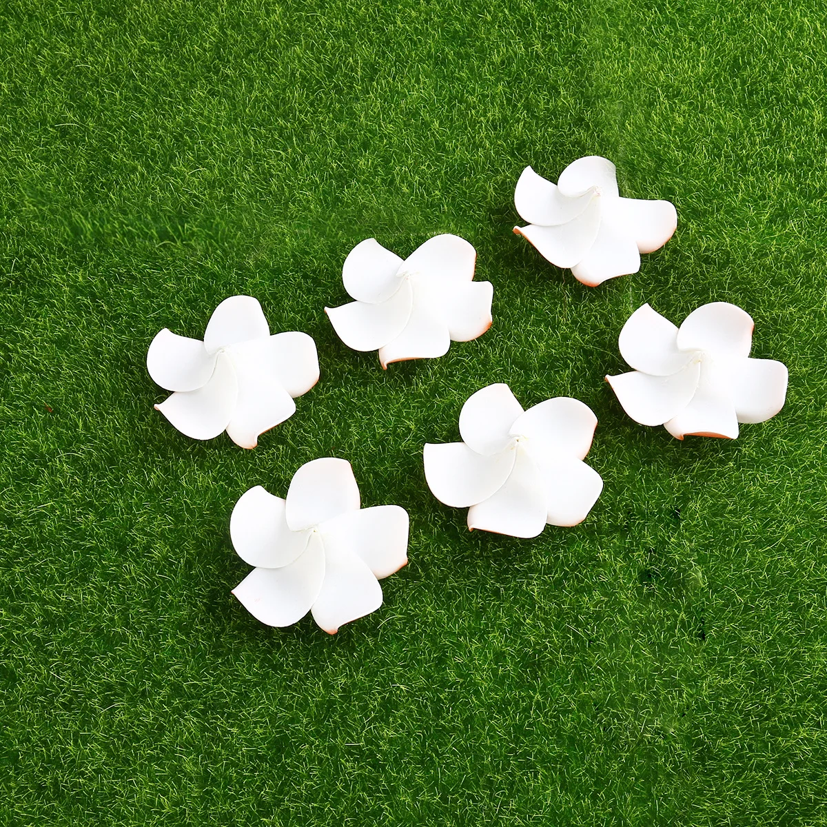 

100pcs 6Cm Plumeria Flowers Orange Artificial For Wedding Party 6Cm Artificial Folower Decoration Beads Pendant Home Decor