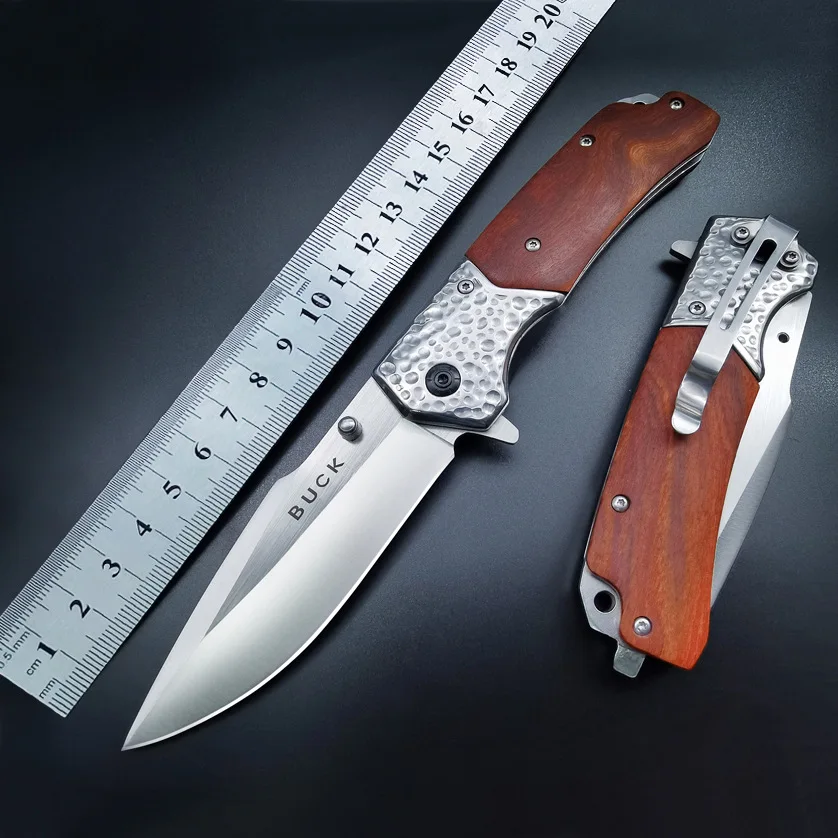 Outdoors Survival Folding Knife for Men High Hardness Self Defense Military Tactical Pocket Knives for Hunting and Fishing