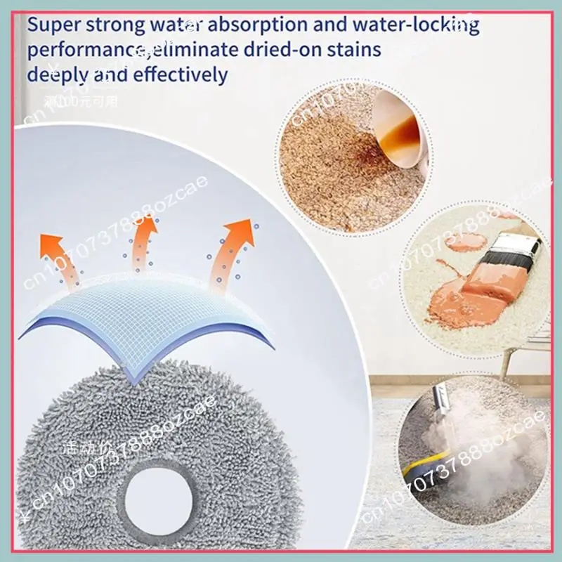 A26P Mikrofaser-Mopp-Pads für Cecotec Conga 9990 AI/9590/Conga 10090 AI Spin Revolution Ultra Power Home Staubsauger Teile