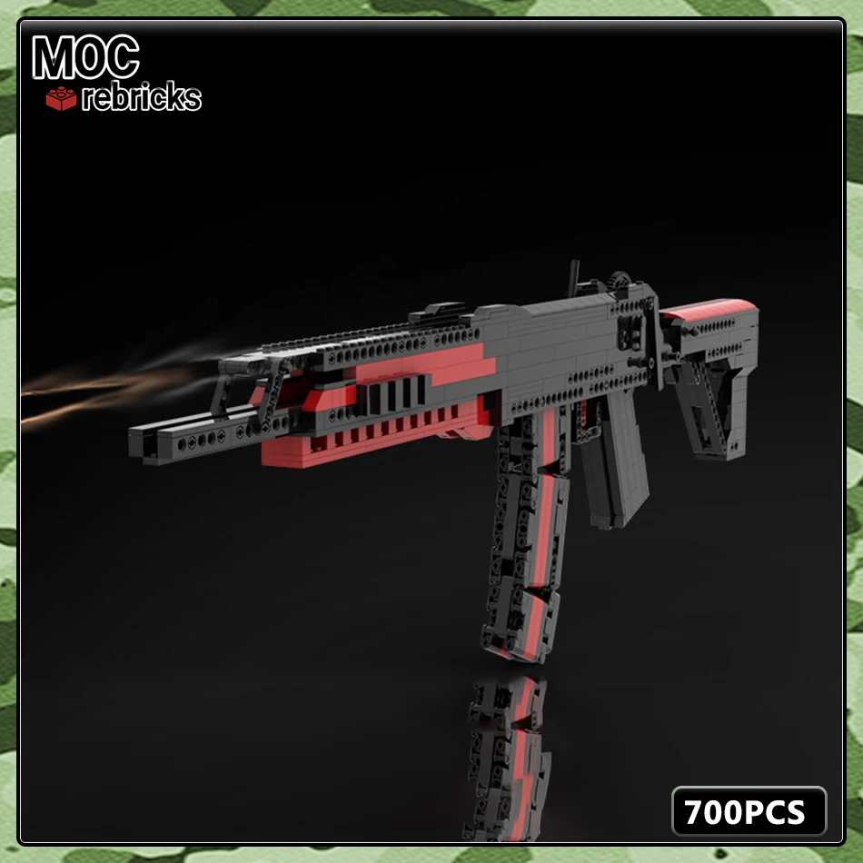 سلسلة الأسلحة النارية MOC Ak12 بندقية أوتوماتيكية يمكن أن تطلق النار بنة نموذج مجموعة لتقوم بها بنفسك جامع مجموعات الأصالة الطوب لعبة الهدايا #2