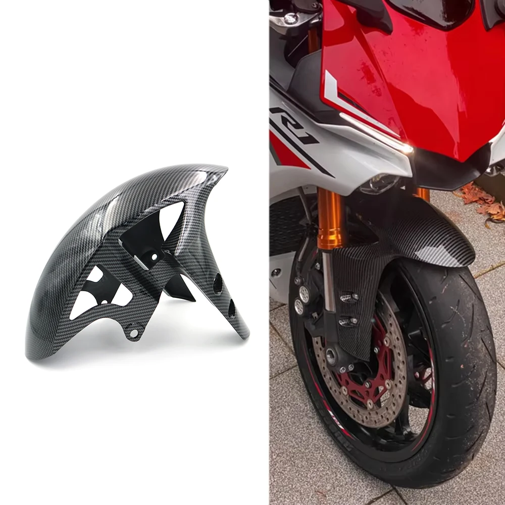 

Переднее крыло мотоцикла для Yamaha MT-10 2016-2021 YZFR1 R1 2015-2022 YZFR6 R6 2017-2021, брызговик из углеродного волокна