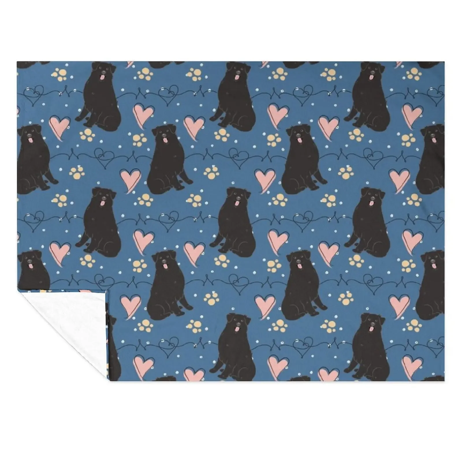 

LOVE Black Australian Shepherd Throw Blanket Designers Plaid on the sofa heavy to sleep Sofa Throw Blankets