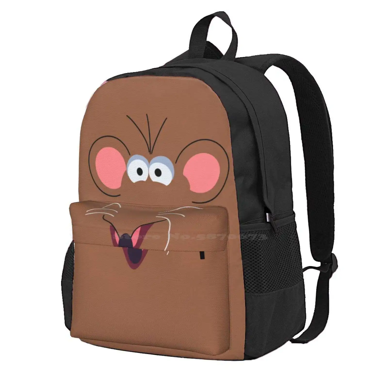 Rizzo The Rat Hot Sale Schoolbag Backpack Fashion Bags Rizzo The Rat Rodent Mouse Rowlf The Dog Puppy Animal Electric Mayhem