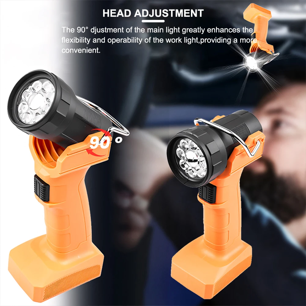 Amanfire AH22 Work Light Rechargeable 100M Distance Ultra Bright Lamp Adjustable LED Multifunctional Portable Work Light