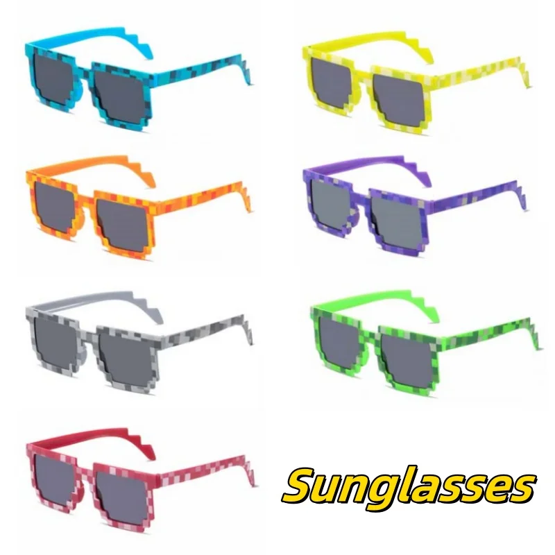 

Funny Mosaic Sunglasses Stage Performance Fashion Party Sun Protection Ultra Light Glasses Leisure Personality Walk The Show