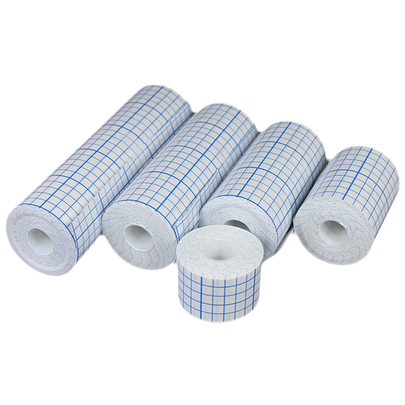 1Roll Breathable Medical Adhesive Non-woven Tape Wound Dressing Plaster Gauze Needle Cather Fixation Tape Bandage