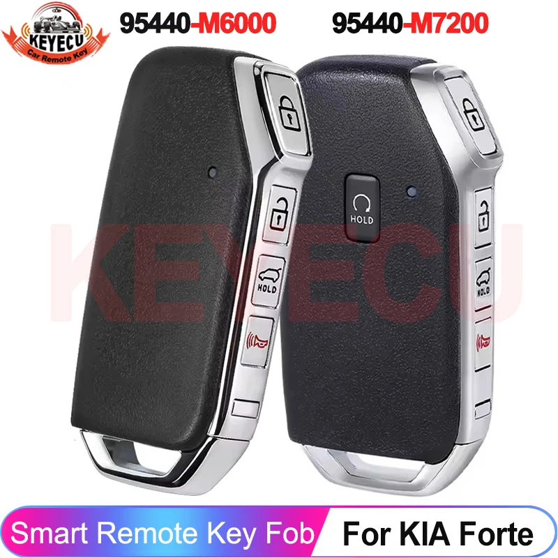 

KEYECU 95440-M6000 95440-M6500 95440-M6800 95440-M7200 M7300 Для 2018 2019 2020 2021 2022 2023 KIA Forte Smart Key 433 МГц Пульт дистанционного управления