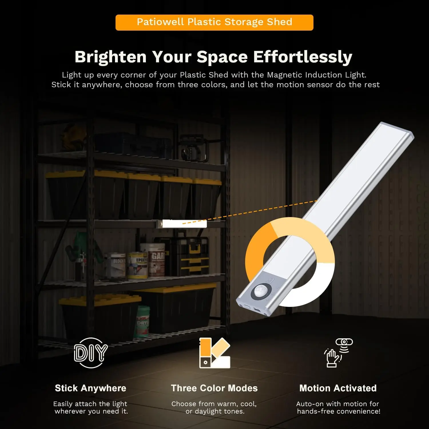 سقيفة تخزين خارجية من الراتنج مقاس 8 × 8 أقدام مع أرضية، سقيفة كبيرة مع باب خفيف وقابل للقفل للحديقة والفناء الخلفي واستخدام تخزين الأدوات