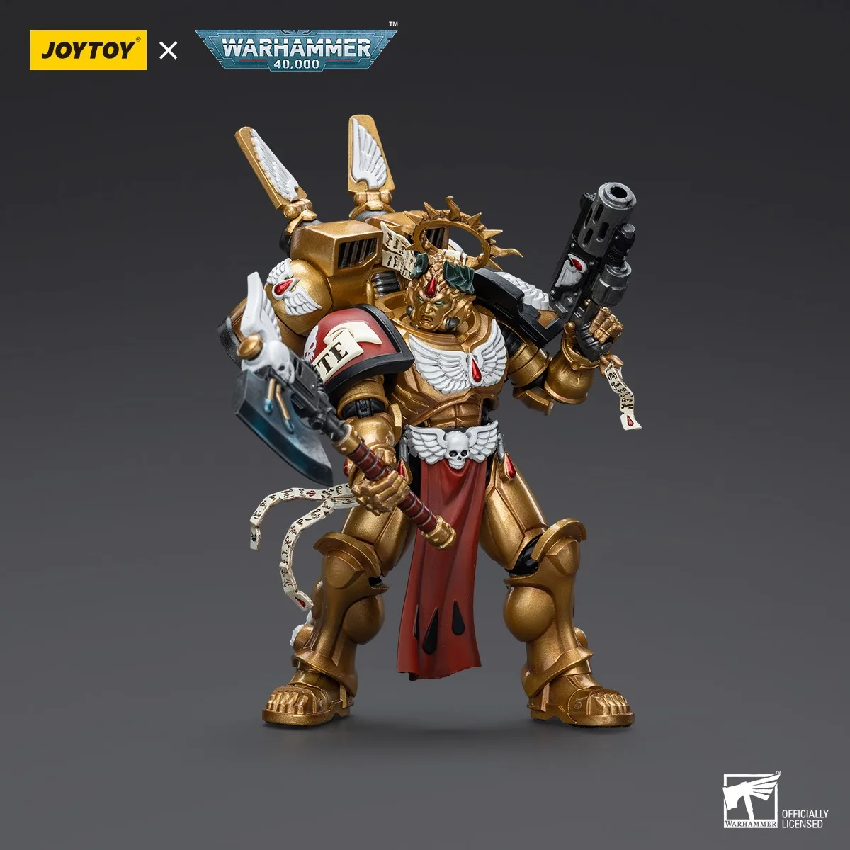 【Accessories】JOYTOY Warhammer 40k 1/18 Action Figures Blood Angels Commander Dante Model Toy  3.75inch