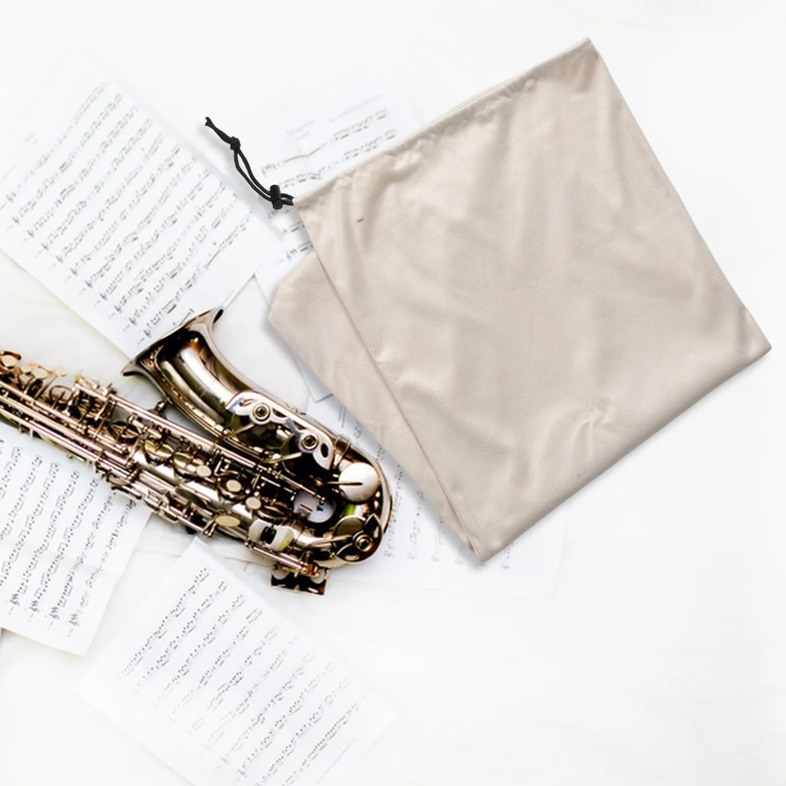 

Soft Fabric Saxophone Pouch Drawstring Lightweight Case For Alto Tenor Saxophone Instrument Protection Bag Storage Cover Carry